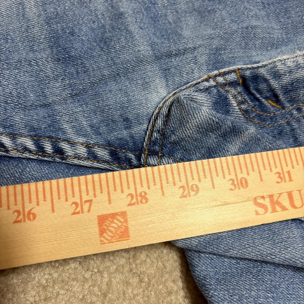 Vtg 80s Levis Jeans Mens 36x28.5 Blue Tab Relaxed Straight Denim USA Skosh Faded - Picture 6 of 16
